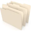 File Folders|Staples 30% Recycled File Folder, 1/3-Cut Tab, Letter Size, Manila, 500/Carton (ST56675CT)