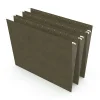 Hanging File Folders|Staples ® 100% Recycled Hanging File Folders, Stright Cut, Letter Size, Standard Green, 25/Box (ST521229/521229)