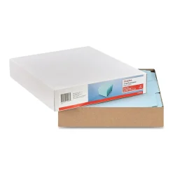 File Folders|Staples 60% Recycled Heavyweight File Folders, 1/3-Cut Tab, Letter Size, Blue, 25/Box (ST606798)