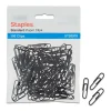Clips & Fasteners|Staples ® #1 Size Vinyl-Coated Paper Clips, Black, 100/Pack