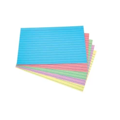 Index Cards*Staples ® 4" x 6" Heavyweight Assorted Pastel Index Cards, 100/Pack (50999)