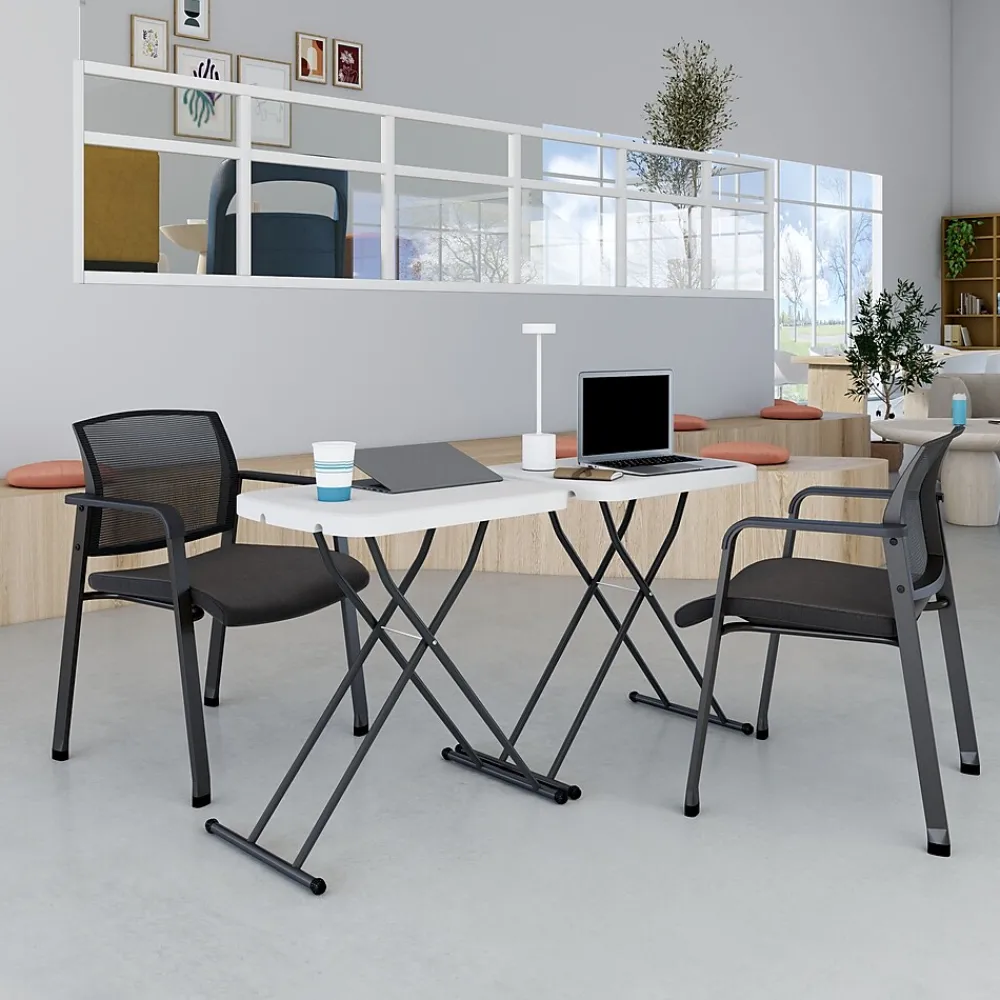 Folding Tables*Staples ® 25.5" x 17.8" Heavy Duty Folding Table, White (79143)