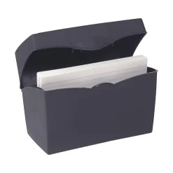 Index Cards*Staples 4" x 6" Index Card File, Black (36939)