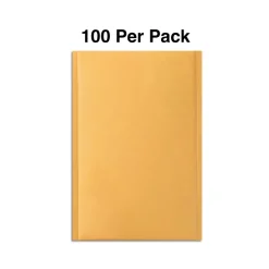 New Staples 11.25" x 15" Self-Sealing Bubble Mailer, #5, Kraft, 100/Pack (ST56638)