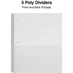 Subject Notebooks|Staples ® Accel 5-Subject Notebook, 8.5