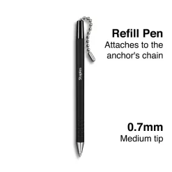 Pens|Staples ® Anchor Ballpoint Pen Refill, Medium Point, Black Ink (ST31642-CC)