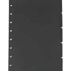 Notebooks|Staples ® Arc System Tab Dividers, Black, 5-5/6" x 8-1/2"