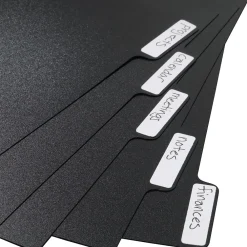 Notebooks|Staples ® Arc System Tab Dividers, Black, 5-5/6