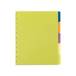 Dividers|Staples Arc System Tab Dividers, 9" x 11", Assorted Colors, 5/Pack (20020)