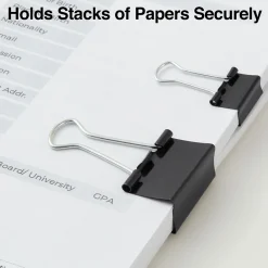 Clips & Fasteners|Staples Assorted Binder Clips, 1