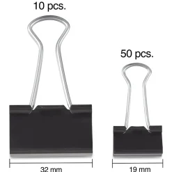 Clips & Fasteners|Staples Assorted Binder Clips, 1