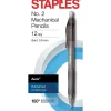 Pencils|Staples Aura Mechanical Pencil, 0.9mm, #2 Medium Lead, Dozen (50441)