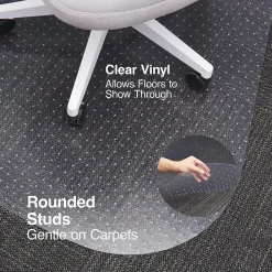 Chair Mats*Staples ® Carpet Chair Mat, Medium-Pile, Clear (20237-CC)