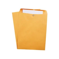 Discount Staples Clasp & Moistenable Glue Kraft Catalog Envelopes, 10"L x 15"H, Brown, 100/Box (535021/19814)