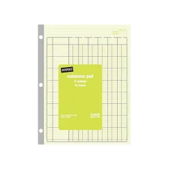 Accounting & Record Journals*Staples Columnar Books, 100 Pages, 6 Columns, Green, 2/Pack (217869)