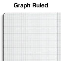 Notebooks|Staples ® Composition Notebooks, 7.5" x 9.75", Graph Ruled, 80 Sheets, /White (ST55068C) Green