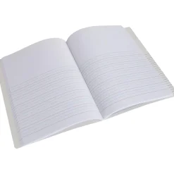 Composition Notebooks|Staples ® Composition Notebooks, 7.5" x 9.75", Primary Ruled, 100 Sheets, Black/Red, 12/Carton (42079CT)