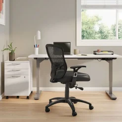 Office Chairs*Staples Corvair Ergonomic Luxura Swivel Computer and Desk Chair, Black (23097)