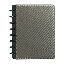 Notebooks|Staples ® Customizable Arc Notebook System, 5" x 8", Narrow Ruled, 60 Sheets, Assorted Carbon Fiber Colors, (51526)