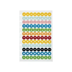 Notebooks|Staples Customizable Notebook Accessories, 5.5" x 8.5", Assorted Colors, 4/Pack (29478)