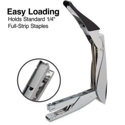 Staplers|Staples Deluxe Plier Stapler, 20 Sheet Capacity, Black/Gray (24546/17584)