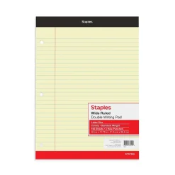 Notepads|Staples Double-Sheet Notepad, 8.5