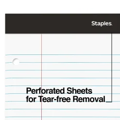 Notepads|Staples Double-Sheet Notepad, 8.5