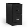 File Cabinets*Staples 2-Drawer Light Duty Vertical File Cabinet, Locking, Letter, Black, 18"D (52142)
