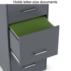 File Cabinets*Staples 4-Drawer Vertical File Cabinet, Letter Size, Lockable, 45.8