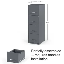 File Cabinets*Staples 4-Drawer Vertical File Cabinet, Letter Size, Lockable, 45.8