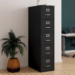 File Cabinets*Staples 5-Drawer Vertical File Cabinet, Letter Size, Lockable, 61.38