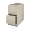 File Cabinets*Staples 2-Drawer Vertical File Cabinet, Locking, Letter, Putty/Beige, 26.5"D (13440D-CC)
