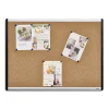 Bulletin*Staples Durable Cork Bulletin Board, Black/Silver Frame, 2' x 1.5' (ST52490-US)