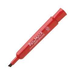Markers|Staples DuraMark Permanent Markers, Medium Point, Red, 12/Pack (18892)