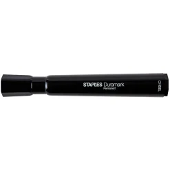 Markers|Staples DuraMark Permanent Markers, Chisel Point, Assorted, 12/Pack (10404)