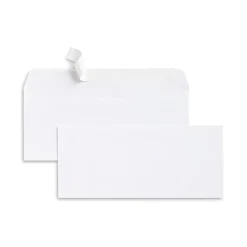 Best Staples EasyClose #10 Business Envelopes, 4 1/8" x 9 1/2", White, 25/Box (594410/19001)