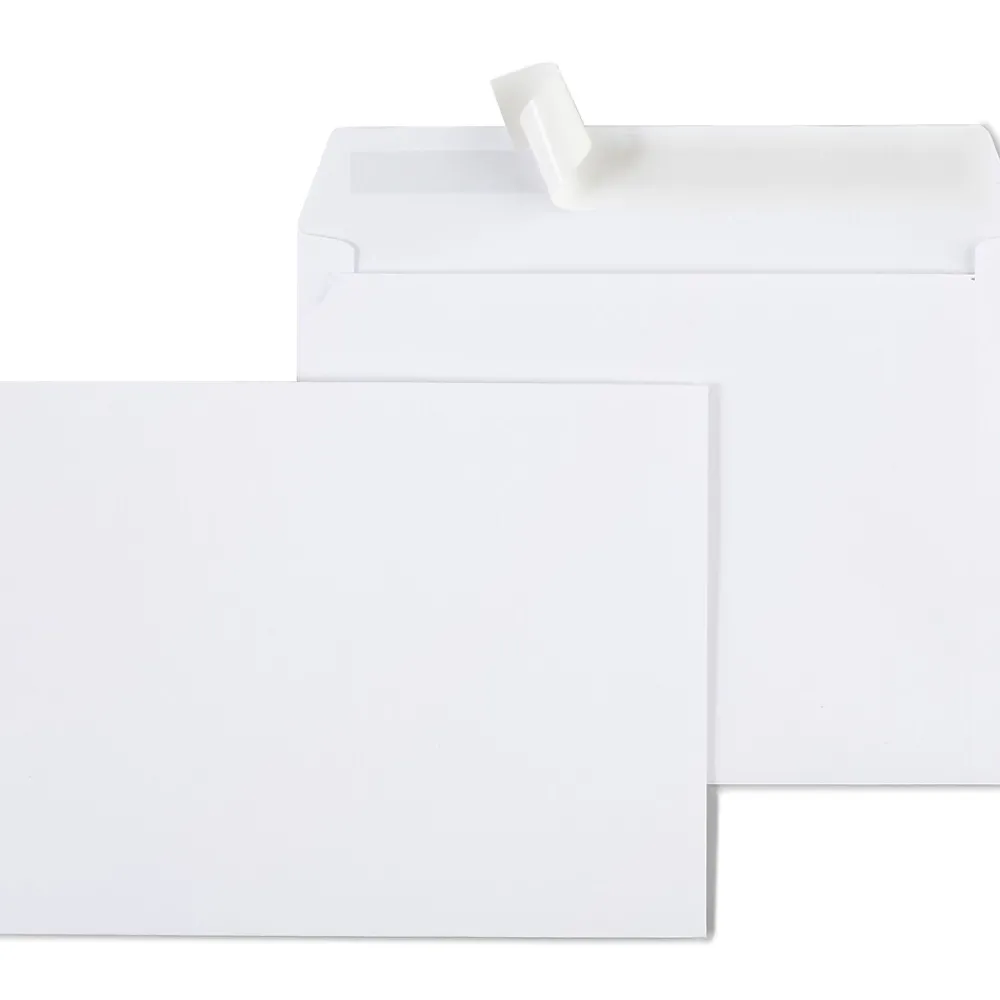 Staples EasyClose Booklet Envelopes, 12"L x 9"H, White, 100/Box (SPL570227)