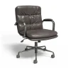 Office Chairs*Staples ® Ellsworth Leather Swivel Manager Chair, Gray (95115)