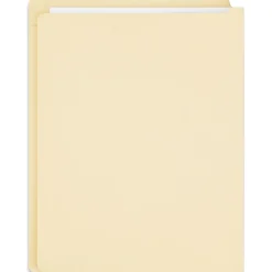 File Folders|Staples End Tab File Folder, Straight Cut, Letter Size, Manila, Reinforced Tab, 100/Box (ST62568)