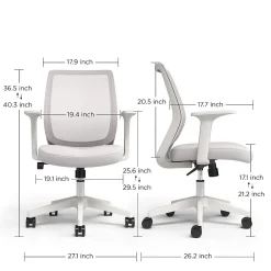 Ergonomic Chairs*Staples Essentials Ergonomic Fabric Swivel Task Chair, (UN58149) Gray