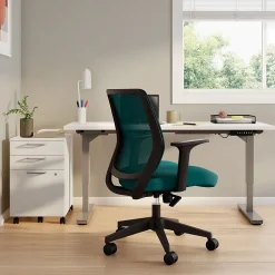 Ergonomic Chairs*Staples Essentials Ergonomic Fabric Swivel Task Chair, (UN60410) Teal