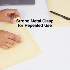 Best Staples Extra-Heavyweight Clasp & Moistenable Glue #15 1/2 Catalog Envelope, 12
