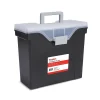 File Storage|Staples File Box File Portable Tote, Letter Size, Black (140164/111108)