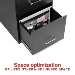 File Cabinets*Staples File Cabinet Tech Organizer, Gray/Black (TR62605)