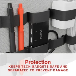 File Cabinets*Staples File Cabinet Tech Organizer, Gray/Black (TR62605)