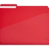 File Folders|Staples File Folder, 1/3-Cut Tab, Letter Size, Plastic, Assorted Colors, 30/Box (ST62541)