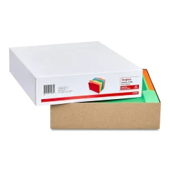 File Folders|Staples File Folders, 1/3-Cut Tab, Letter Size, Assorted, 100/Box (ST378995-CC) Kraft