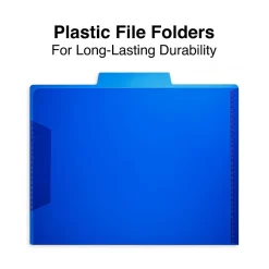 File Folders|Staples File Folders, 1/3-Cut Tab, Letter Size, Assorted Colors, 6/Pack (TR10847/10847)