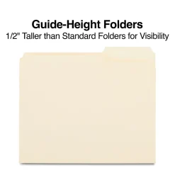 File Folders|Staples File Folders, Letter Size, Manila, 100/Box (ST508812/508812)