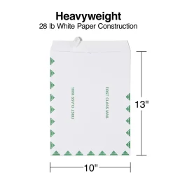 New Staples First Class EasyClose Catalog Envelopes, 10